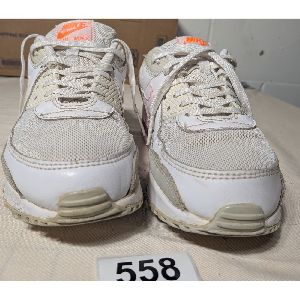 Nike Air Max 90 Shoes Womens Size 8.5 White Pink Gray CZ0371-100 Running Sneaker - Picture 2 of 7
